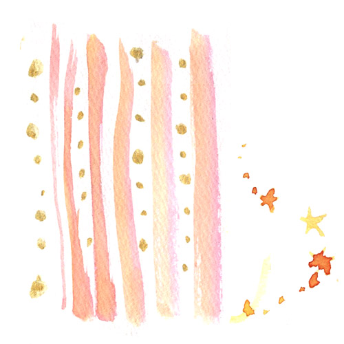 オリジナル　ピンク金色ストライプ